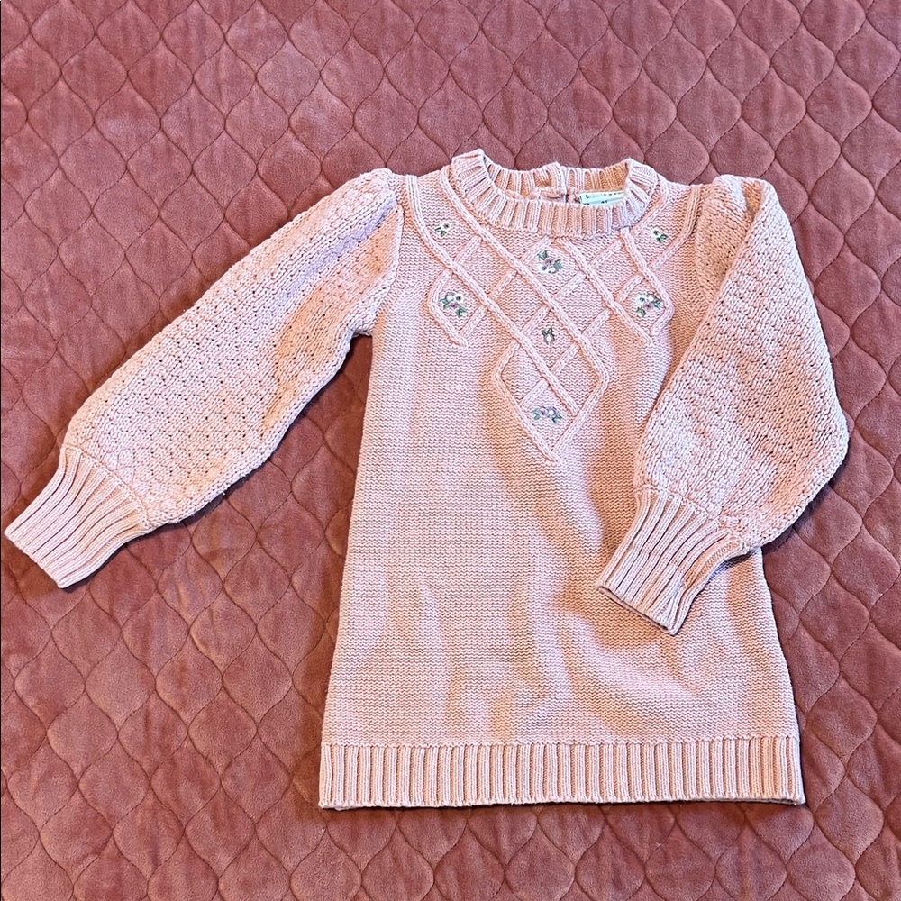Elegant Pink Sweater with Embellishments